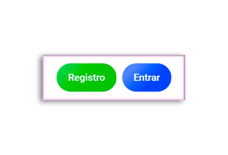 Botón de inicio de sesión y registro de cuenta