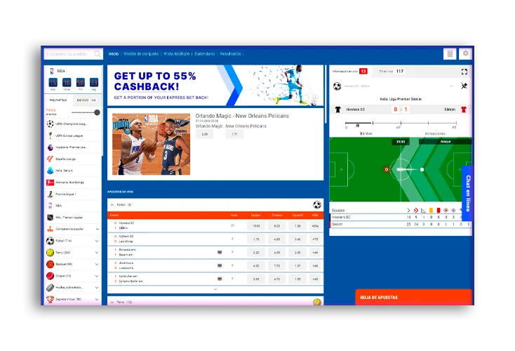 Buscar un acontecimiento deportivo